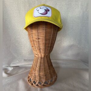 Disney Berkshire NWT Mickey Mouse Silhouette Logo Pink Patch-Yellow Snapback Cap